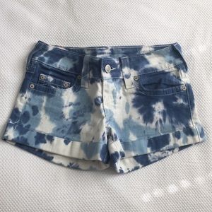 Tie Dye True Religion Shorts